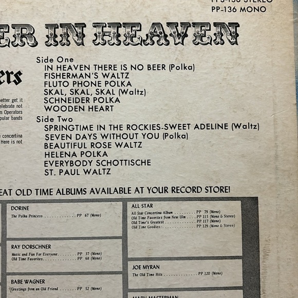 Record | No Beer In Heaven Deutschmeisters Promotional | Vintage Art | No Booze - Picture 6 of 8